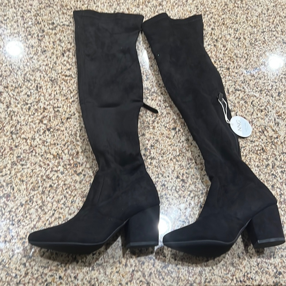NWT! N.N.G Black Over Knee Suede Boots